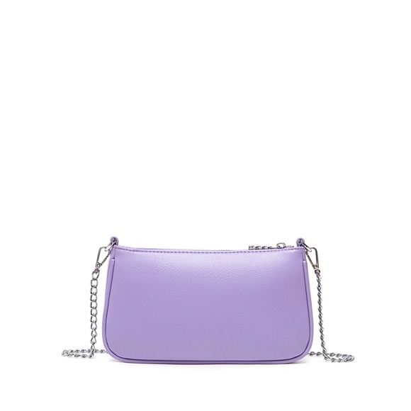 PIXIE MOOD Francine chain shoulder bag | Lavender vegan leather - Picture 4 of 5